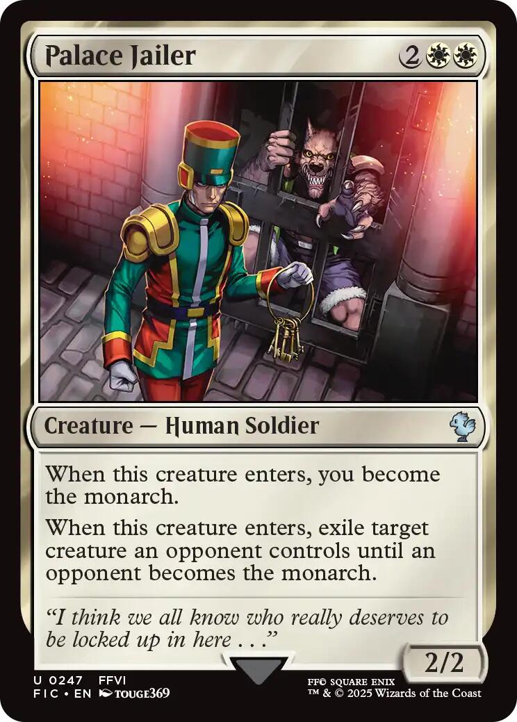 Palace Jailer (Surge Foil) [FINAL FANTASY Commander] - Magic: The Gathering - Card Brawlers | Quebec | Canada |