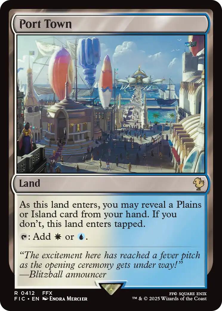 Port Town (Surge Foil) [FINAL FANTASY Commander] - Magic: The Gathering - Card Brawlers | Quebec | Canada |
