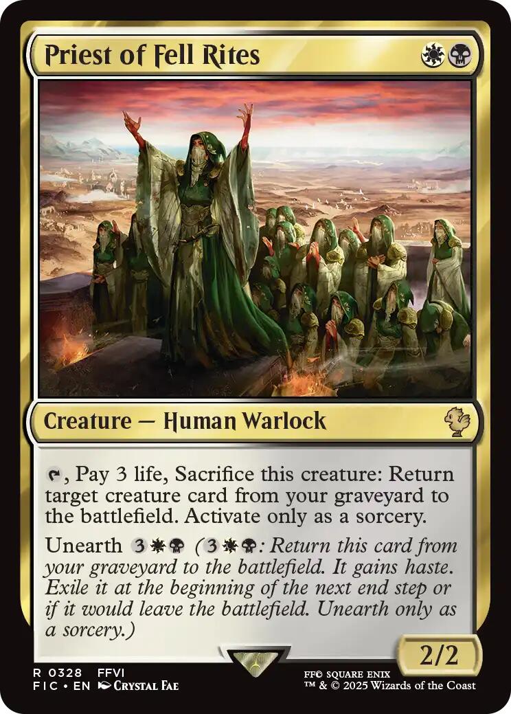 Priest of Fell Rites (Surge Foil) [FINAL FANTASY Commander] - Magic: The Gathering - Card Brawlers | Quebec | Canada |