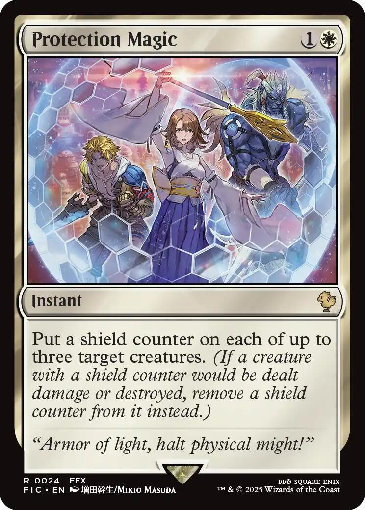Protection Magic (Surge Foil) [FINAL FANTASY Commander] - Magic: The Gathering - Card Brawlers | Quebec | Canada |