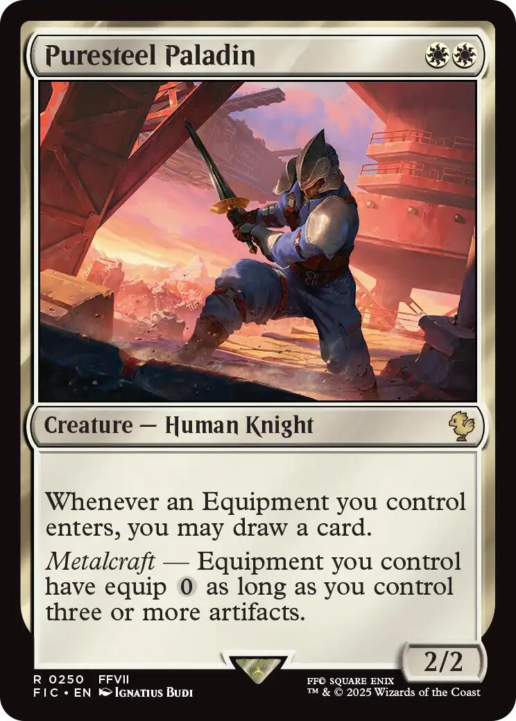Puresteel Paladin (Surge Foil) [FINAL FANTASY Commander] - Magic: The Gathering - Card Brawlers | Quebec | Canada |
