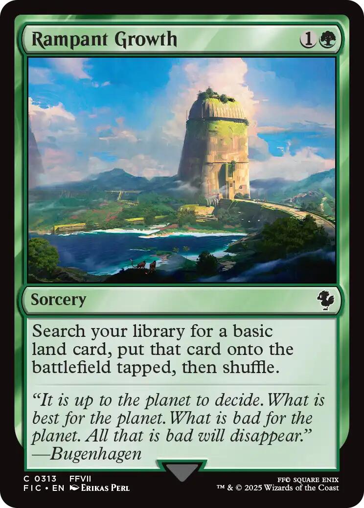 Rampant Growth (Surge Foil) [FINAL FANTASY Commander] - Magic: The Gathering - Card Brawlers | Quebec | Canada |
