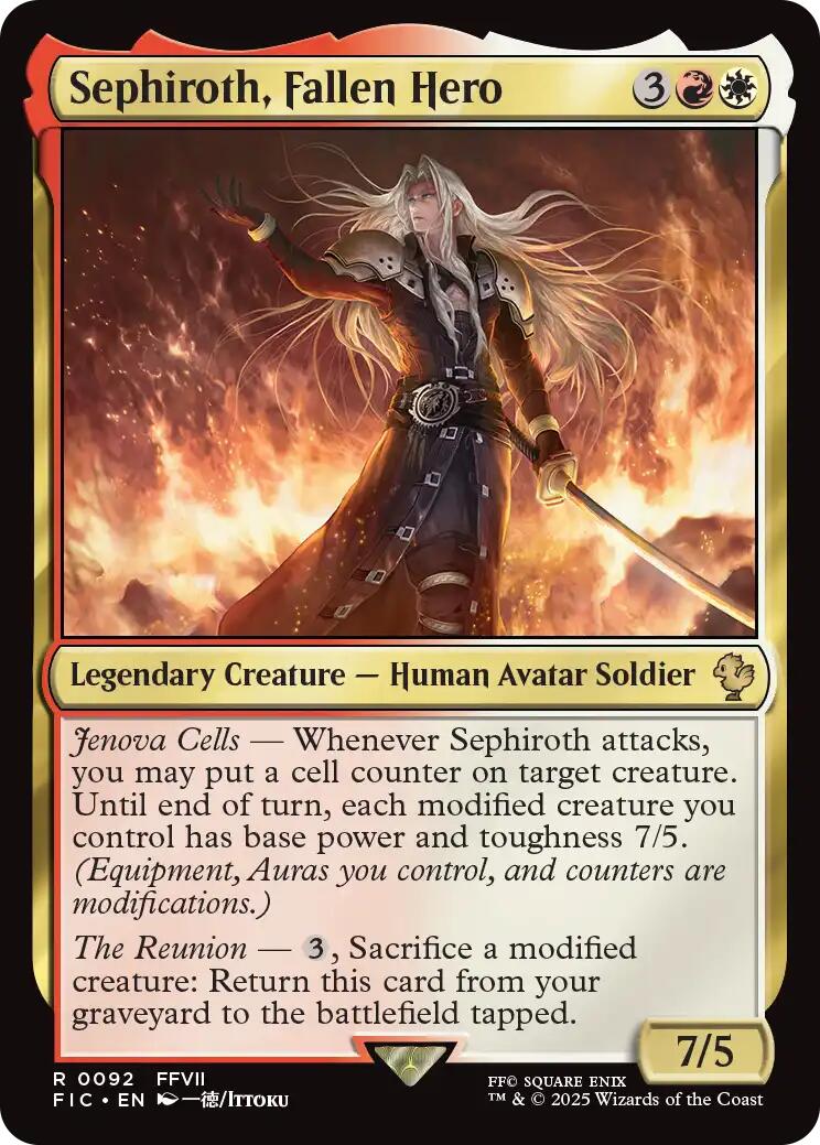 Sephiroth, Fallen Hero (Surge Foil) [FINAL FANTASY Commander] - Magic: The Gathering - Card Brawlers | Quebec | Canada |