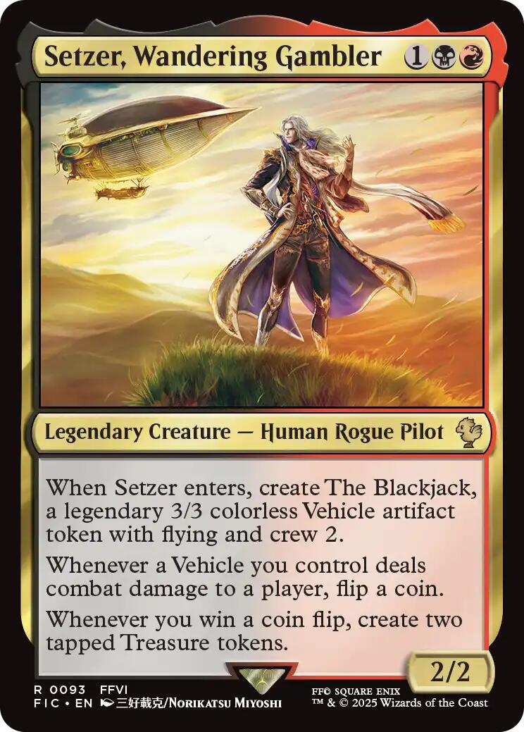 Setzer, Wandering Gambler (Surge Foil) [FINAL FANTASY Commander] - Magic: The Gathering - Card Brawlers | Quebec | Canada |