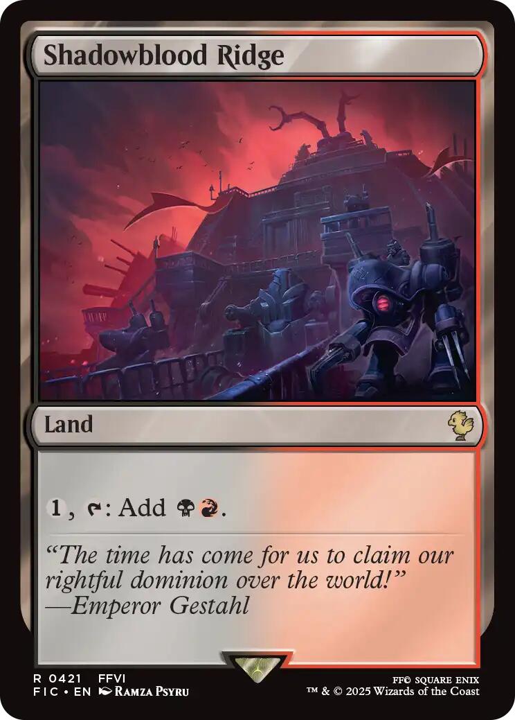 Shadowblood Ridge (Surge Foil) [FINAL FANTASY Commander] - Magic: The Gathering - Card Brawlers | Quebec | Canada |