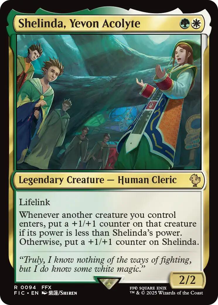 Shelinda, Yevon Acolyte (Surge Foil) [FINAL FANTASY Commander] - Magic: The Gathering - Card Brawlers | Quebec | Canada |
