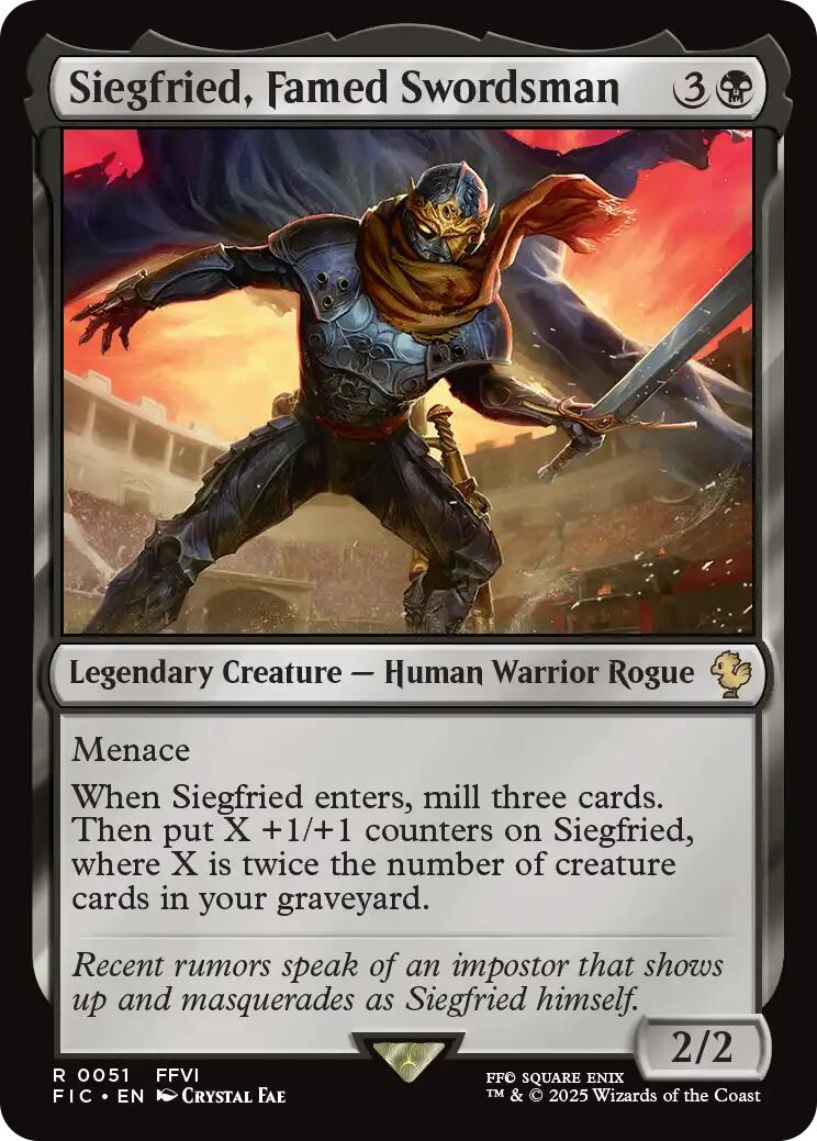 Siegfried, Famed Swordsman (Surge Foil) [FINAL FANTASY Commander] - Magic: The Gathering - Card Brawlers | Quebec | Canada |