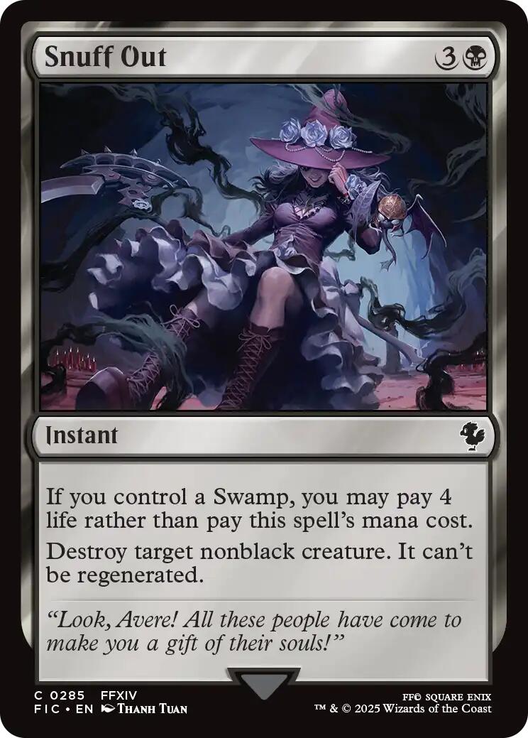 Snuff Out (Surge Foil) [FINAL FANTASY Commander] - Magic: The Gathering - Card Brawlers | Quebec | Canada |