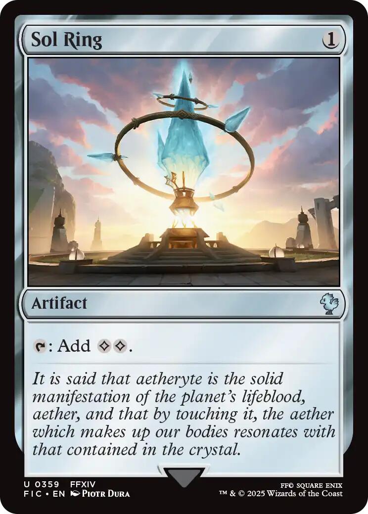 Sol Ring (0359) (Surge Foil) [FINAL FANTASY Commander] - Magic: The Gathering - Card Brawlers | Quebec | Canada |