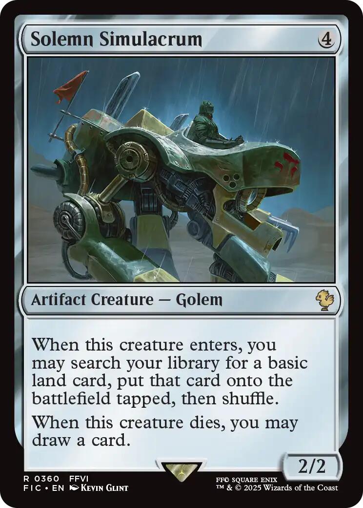 Solemn Simulacrum (Surge Foil) [FINAL FANTASY Commander] - Magic: The Gathering - Card Brawlers | Quebec | Canada |