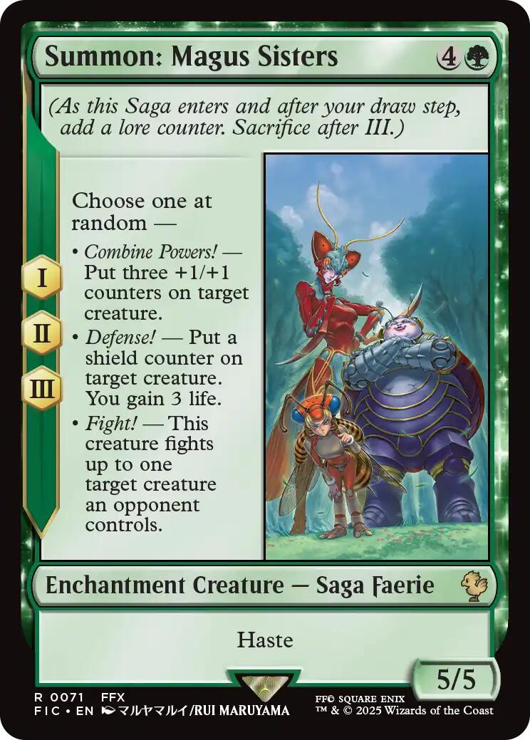 Summon: Magus Sisters (Surge Foil) [FINAL FANTASY Commander] - Magic: The Gathering - Card Brawlers | Quebec | Canada |