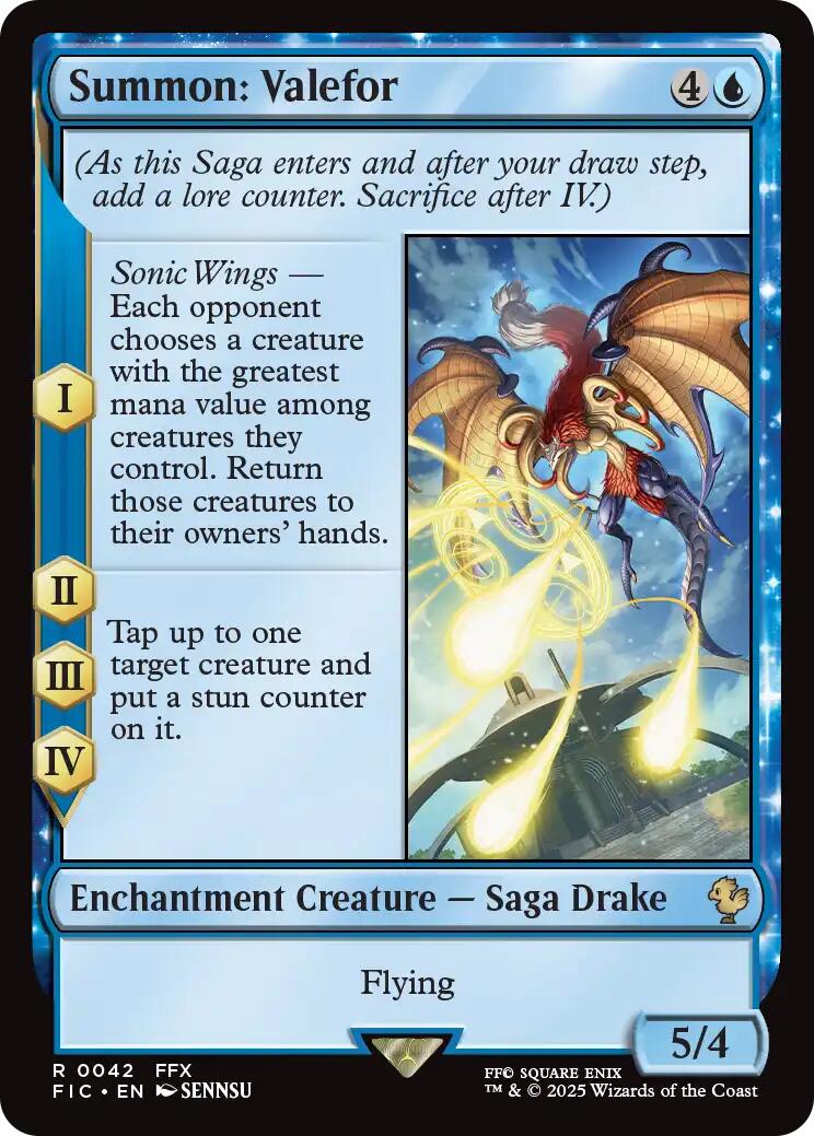 Summon: Valefor (Surge Foil) [FINAL FANTASY Commander] - Magic: The Gathering - Card Brawlers | Quebec | Canada |