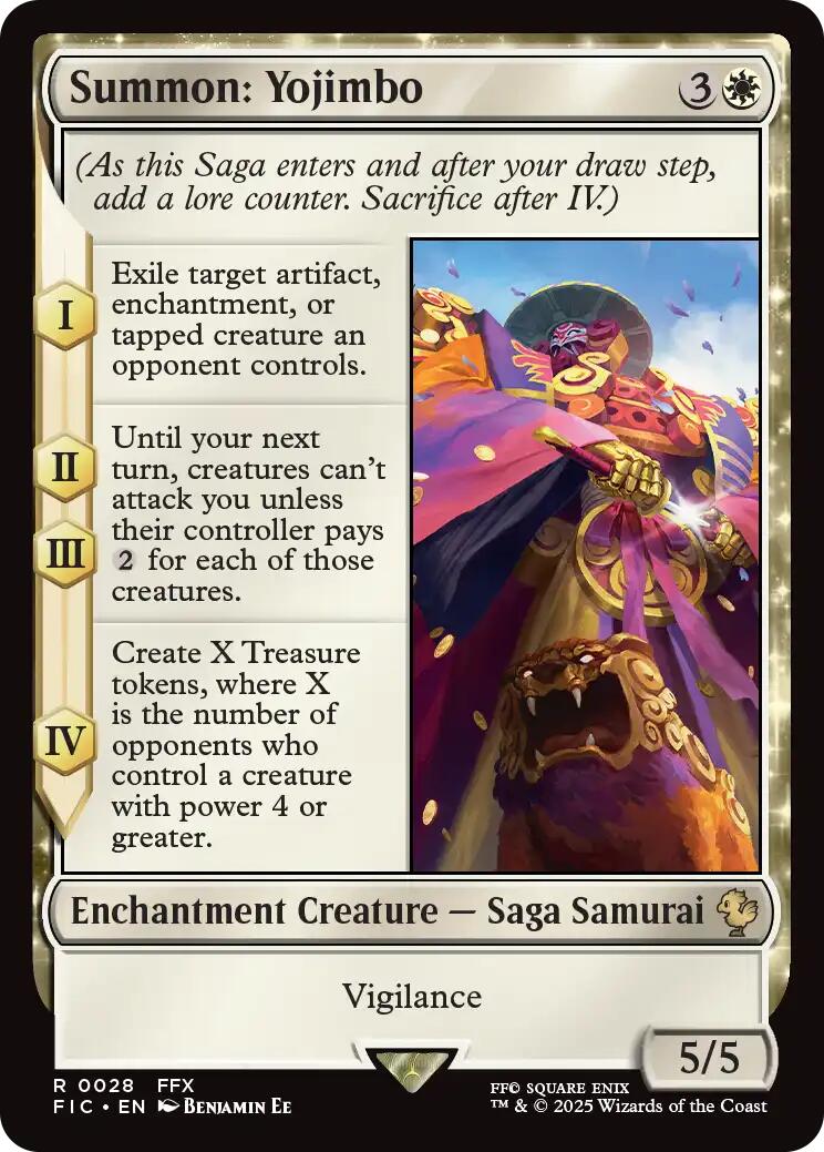 Summon: Yojimbo (Surge Foil) [FINAL FANTASY Commander] - Magic: The Gathering - Card Brawlers | Quebec | Canada |
