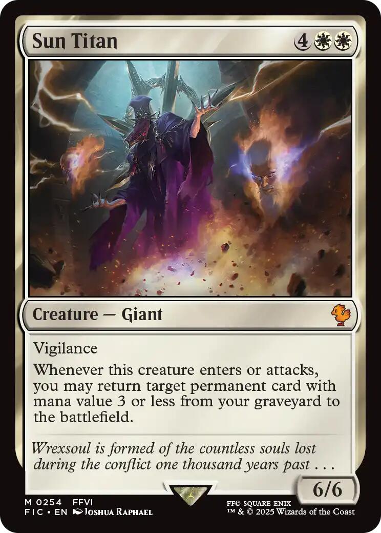 Sun Titan (Surge Foil) [FINAL FANTASY Commander] - Magic: The Gathering - Card Brawlers | Quebec | Canada |