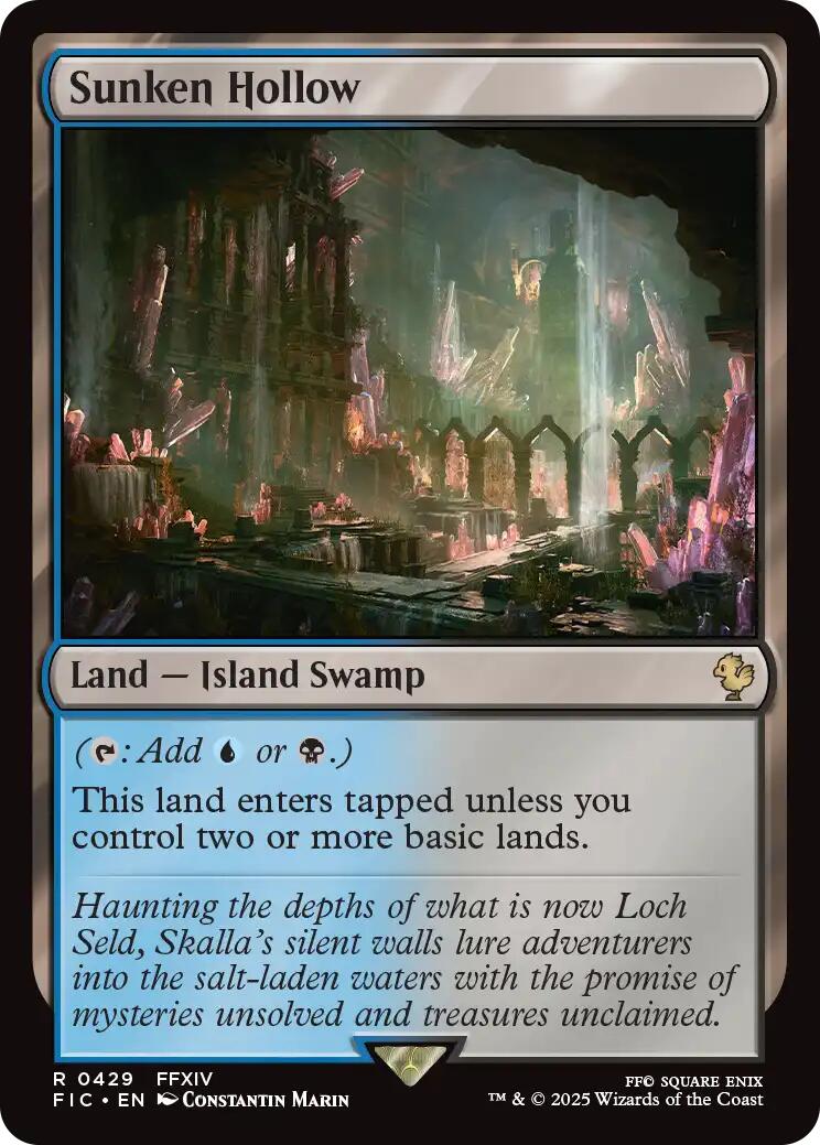 Sunken Hollow (Surge Foil) [FINAL FANTASY Commander] - Magic: The Gathering - Card Brawlers | Quebec | Canada |