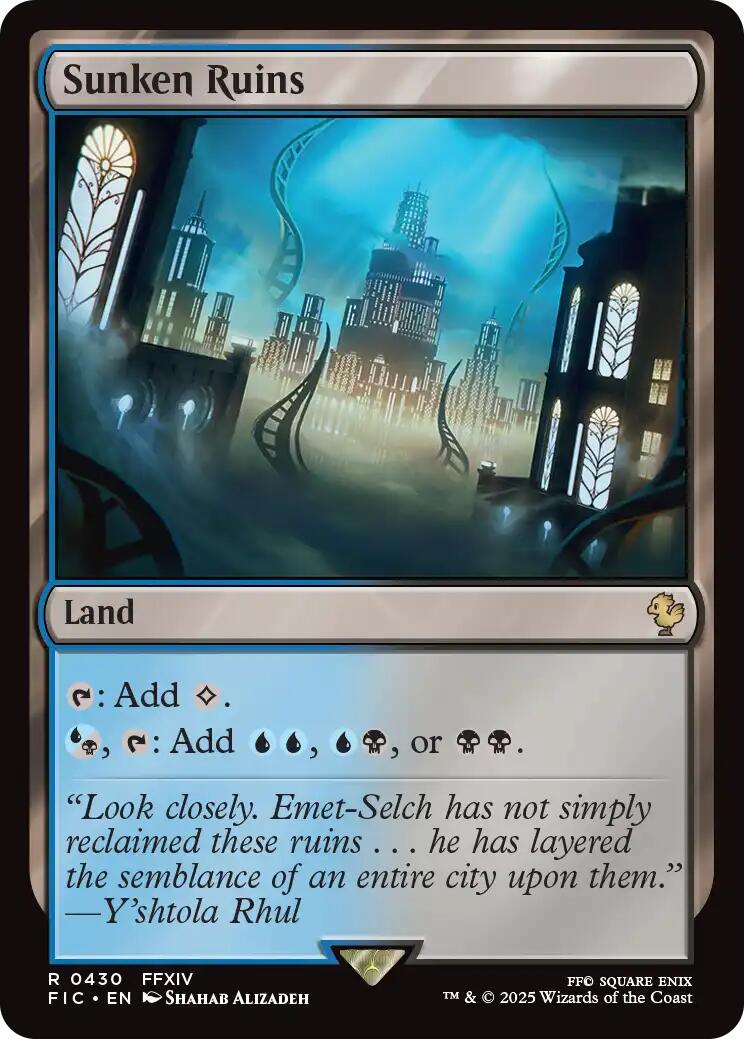 Sunken Ruins (Surge Foil) [FINAL FANTASY Commander] - Magic: The Gathering - Card Brawlers | Quebec | Canada |