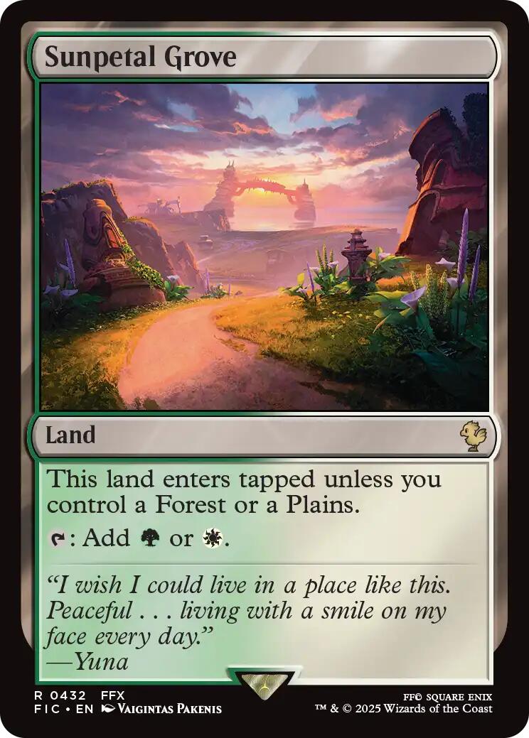 Sunpetal Grove (Surge Foil) [FINAL FANTASY Commander] - Magic: The Gathering - Card Brawlers | Quebec | Canada |