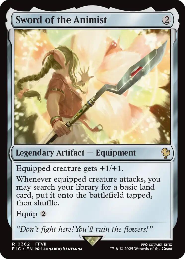 Sword of the Animist (Surge Foil) [FINAL FANTASY Commander] - Magic: The Gathering - Card Brawlers | Quebec | Canada |