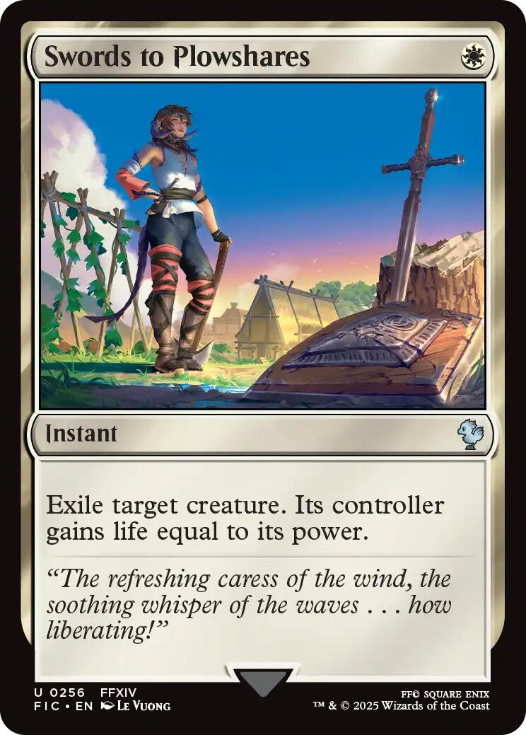 Swords to Plowshares (Surge Foil) [FINAL FANTASY Commander] - Magic: The Gathering - Card Brawlers | Quebec | Canada |