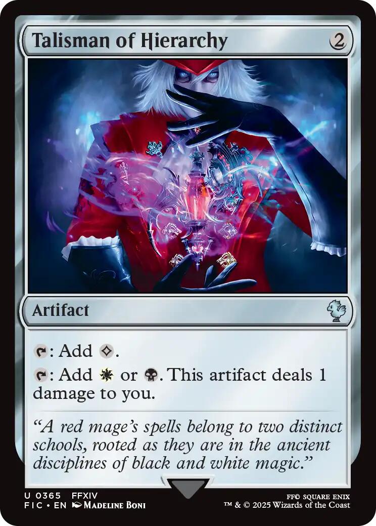 Talisman of Hierarchy (Surge Foil) [FINAL FANTASY Commander] - Magic: The Gathering - Card Brawlers | Quebec | Canada |