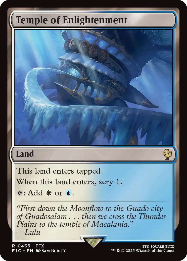 Temple of Enlightenment (Surge Foil) [FINAL FANTASY Commander] - Magic: The Gathering - Card Brawlers | Quebec | Canada |