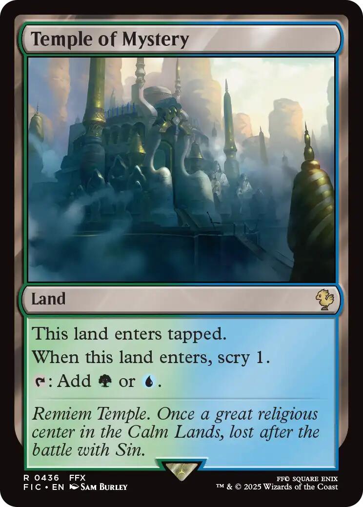 Temple of Mystery (Surge Foil) [FINAL FANTASY Commander] - Magic: The Gathering - Card Brawlers | Quebec | Canada |