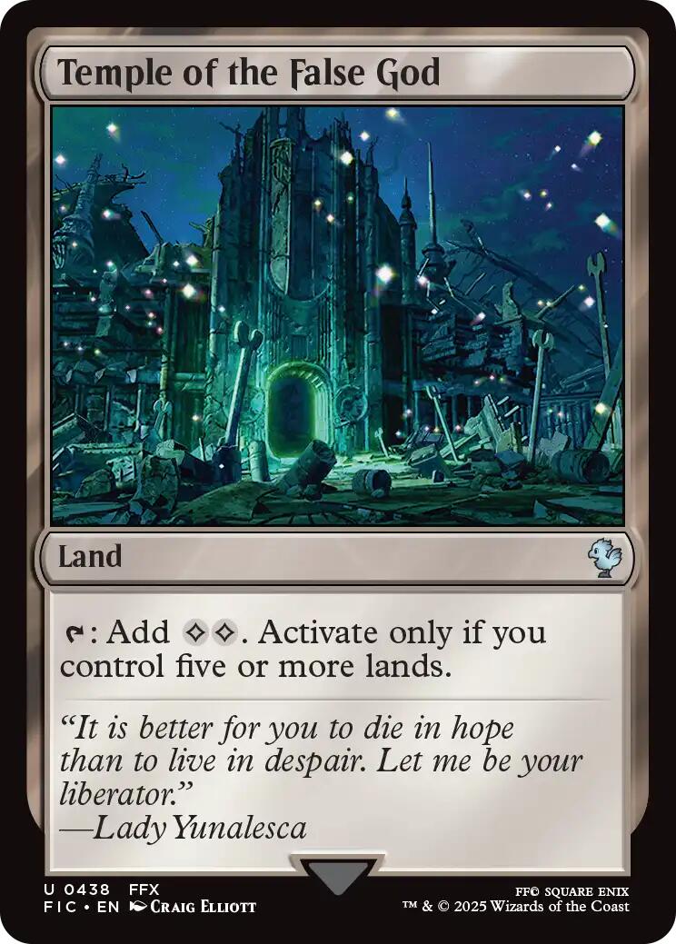 Temple of the False God (Surge Foil) [FINAL FANTASY Commander] - Magic: The Gathering - Card Brawlers | Quebec | Canada |