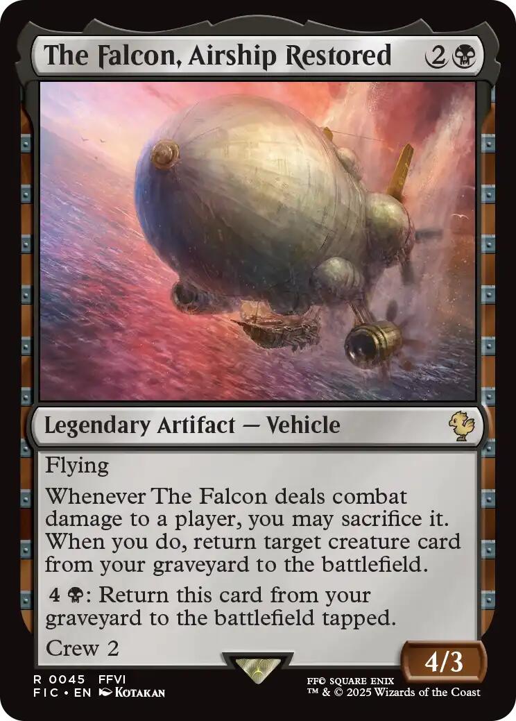 The Falcon, Airship Restored (Surge Foil) [FINAL FANTASY Commander] - Magic: The Gathering - Card Brawlers | Quebec | Canada |