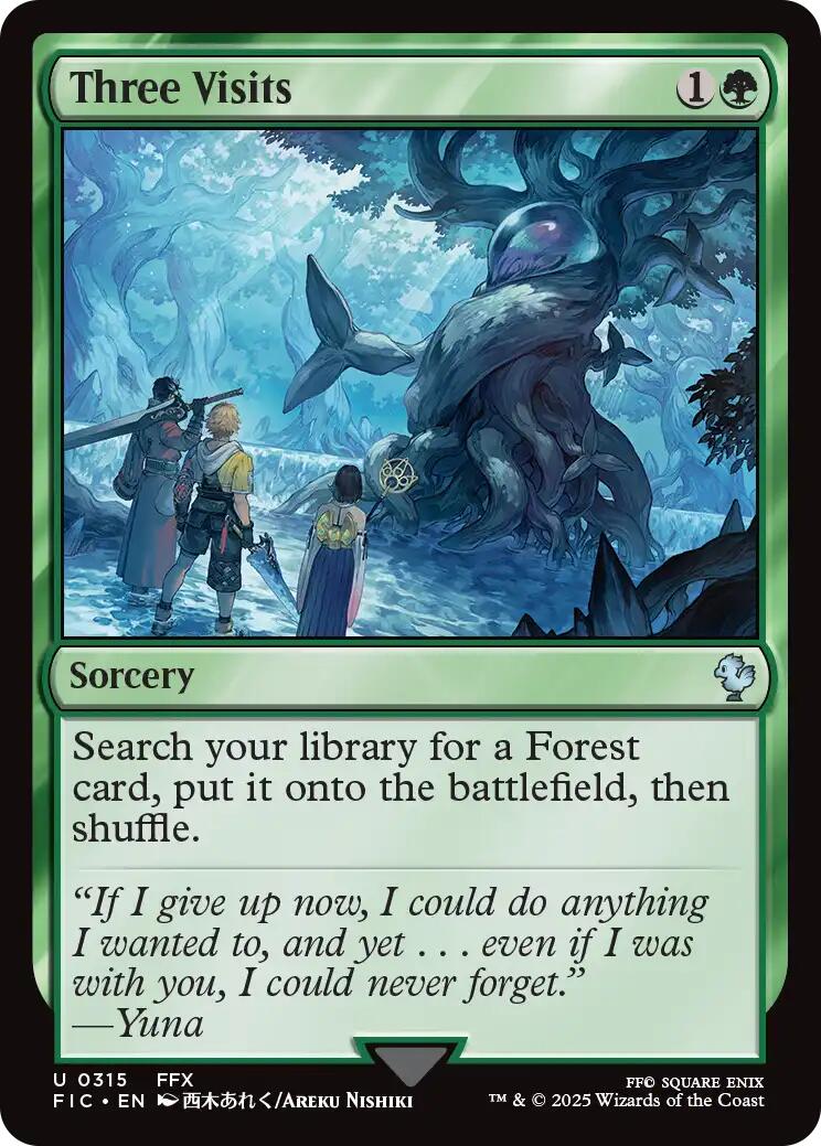 Three Visits (Surge Foil) [FINAL FANTASY Commander] - Magic: The Gathering - Card Brawlers | Quebec | Canada |