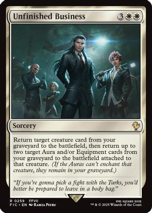 Unfinished Business (Surge Foil) [FINAL FANTASY Commander] - Magic: The Gathering - Card Brawlers | Quebec | Canada |