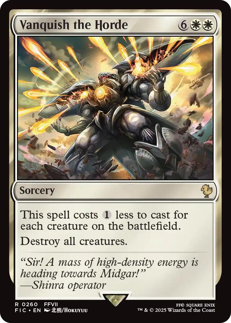 Vanquish the Horde (Surge Foil) [FINAL FANTASY Commander] - Magic: The Gathering - Card Brawlers | Quebec | Canada |