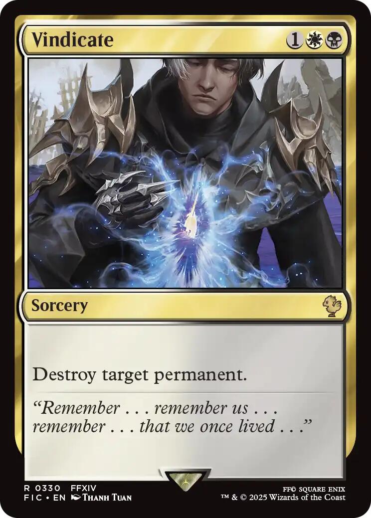 Vindicate (Surge Foil) [FINAL FANTASY Commander] - Magic: The Gathering - Card Brawlers | Quebec | Canada |