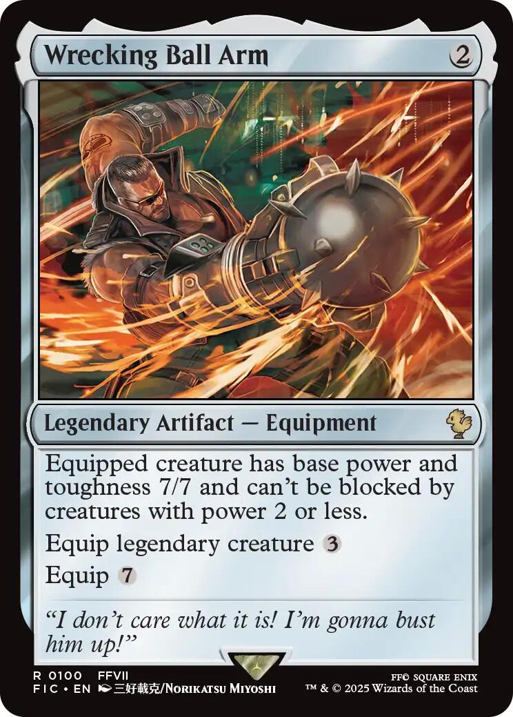 Wrecking Ball Arm (Surge Foil) [FINAL FANTASY Commander] - Magic: The Gathering - Card Brawlers | Quebec | Canada |