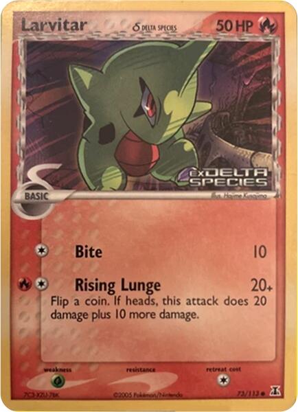 Larvitar (73/113) (Delta Species) (Stamped) [Miscellaneous Cards] - Pokémon - Card Brawlers | Quebec | Canada |