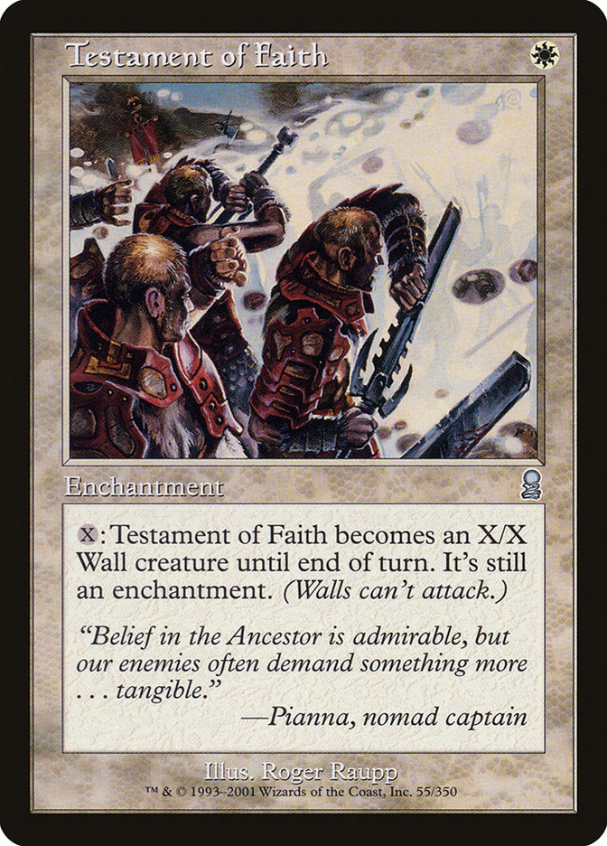 Testament of Faith [Odyssey] - Magic: The Gathering - Card Brawlers | Quebec | Canada |