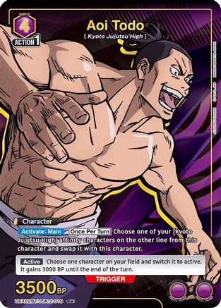 Aoi Todo (R*) (UEX02BT/JJK-2-010) - UEX02BT Jujutsu Kaisen Vol2 Foil - UEX02BT: Jujutsu Kaisen Vol.2 - Card Brawlers | Quebec | Canada |