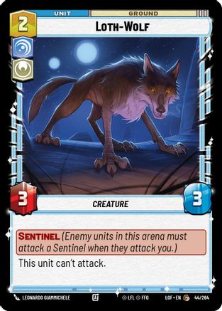 Loth-Wolf (44/264) (44/264) [Legends of the Force] - Fantasy Flight Games - Card Brawlers | Quebec | Canada |