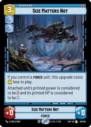 Size Matters Not (56/264) (56/264) [Legends of the Force] - Fantasy Flight Games - Card Brawlers | Quebec | Canada |