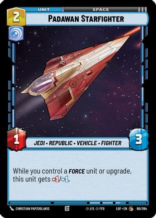 Padawan Starfighter (60/264) (60/264) [Legends of the Force] - Fantasy Flight Games - Card Brawlers | Quebec | Canada |