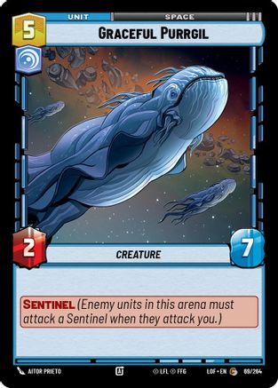 Graceful Purrgil (69/264) (69/264) [Legends of the Force] - Fantasy Flight Games - Card Brawlers | Quebec | Canada |