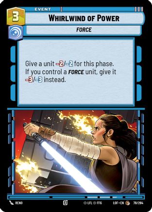 Whirlwind of Power (78/264) (78/264) [Legends of the Force] - Fantasy Flight Games - Card Brawlers | Quebec | Canada |