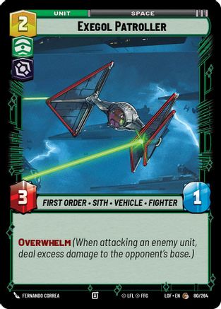 Exegol Patroller (80/264) (80/264) [Legends of the Force] - Fantasy Flight Games - Card Brawlers | Quebec | Canada |