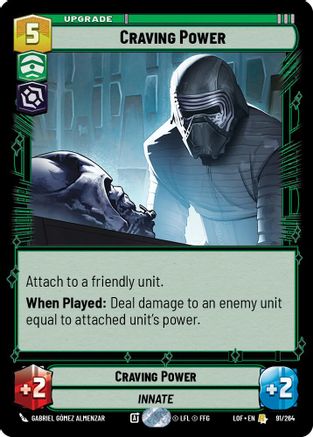 Craving Power (91/264) (91/264) [Legends of the Force] - Fantasy Flight Games - Card Brawlers | Quebec | Canada |