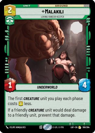 Malakili - Loving Rancor Keeper (108/264) (108/264) [Legends of the Force] - Fantasy Flight Games - Card Brawlers | Quebec | Canada |
