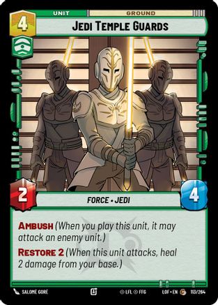 Jedi Temple Guards (113/264) (113/264) [Legends of the Force] - Fantasy Flight Games - Card Brawlers | Quebec | Canada |
