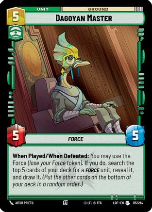 Dagoyan Master (115/264) (115/264) [Legends of the Force] - Fantasy Flight Games - Card Brawlers | Quebec | Canada |