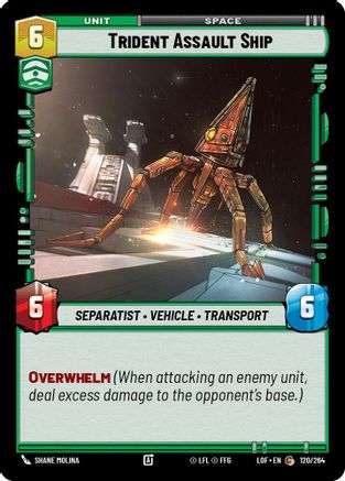 Trident Assault Ship (120/264) (120/264) [Legends of the Force] - Fantasy Flight Games - Card Brawlers | Quebec | Canada |