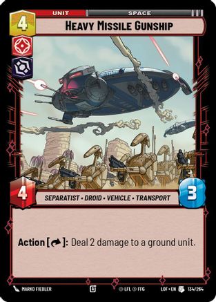 Heavy Missile Gunship (134/264) (134/264) [Legends of the Force] - Fantasy Flight Games - Card Brawlers | Quebec | Canada |