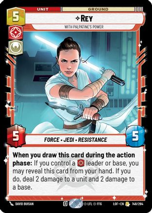 Rey - With Palpatine's Power (148/264) (148/264) [Legends of the Force] - Fantasy Flight Games - Card Brawlers | Quebec | Canada |