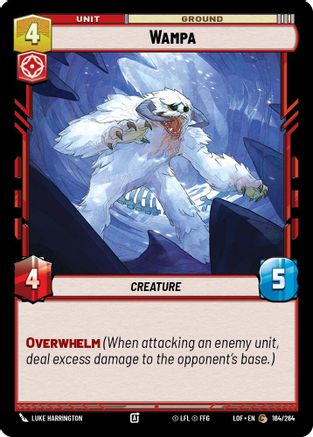 Wampa (164/264) (164/264) [Legends of the Force] - Fantasy Flight Games - Card Brawlers | Quebec | Canada |